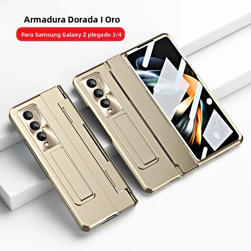 Funda protectora con bisagras niveladoras para Samsung Galaxy Z Fold 7 6 5, funda de teléfono con protector de pantalla frontal para Galaxy Fold3 Fold4 - imagen 2