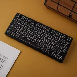 Teclas de teclado mecánico negro cómico español francés coreano japonés ruso alemán estampado lateral cereza perfil PBT Keycap DIY