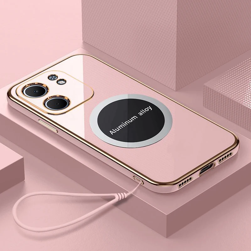 Para Oppo A5x funda OPPO A5X funda de teléfono oppo a5X cubierta CPH2725 revestimiento de lujo a prueba de golpes funda trasera de silicona Fundas - imagen 3