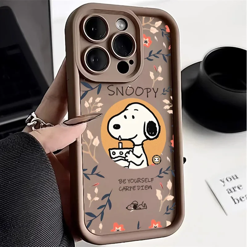 Funda de teléfono Snoopy con flores bonitas para Honor 400 200 Pro 90 Magic 7 Lite 6 Pro X9A X6A X7A X7B X8B X9B X8 X8C X8A X9C Smart 5G - imagen 3