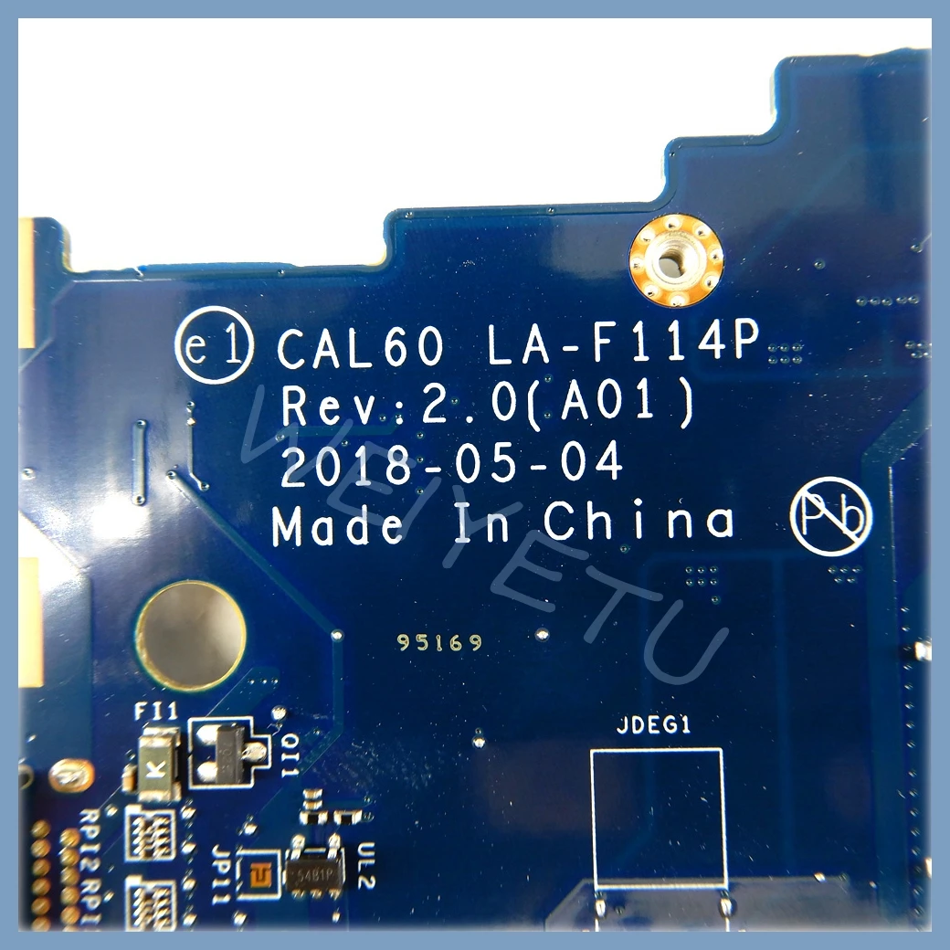 Placa base para portátil LA-F114P para Dell Inspiron 15 5570 5770 con i3 i5 i7-8th Gen CPU100 % probado OK - imagen 3