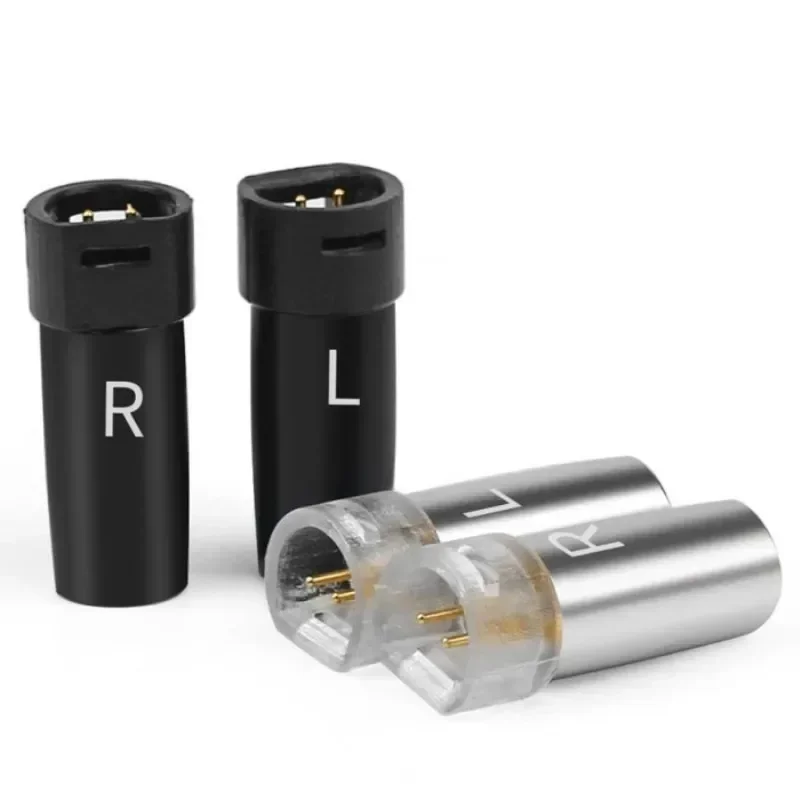 Auriculares IE80, enchufe mejorado de 2 pines para IE8 IE8I, Cable de auriculares DIY, conector de Audio, adaptadores de enchufes para auriculares chapados en oro de aleación de aluminio