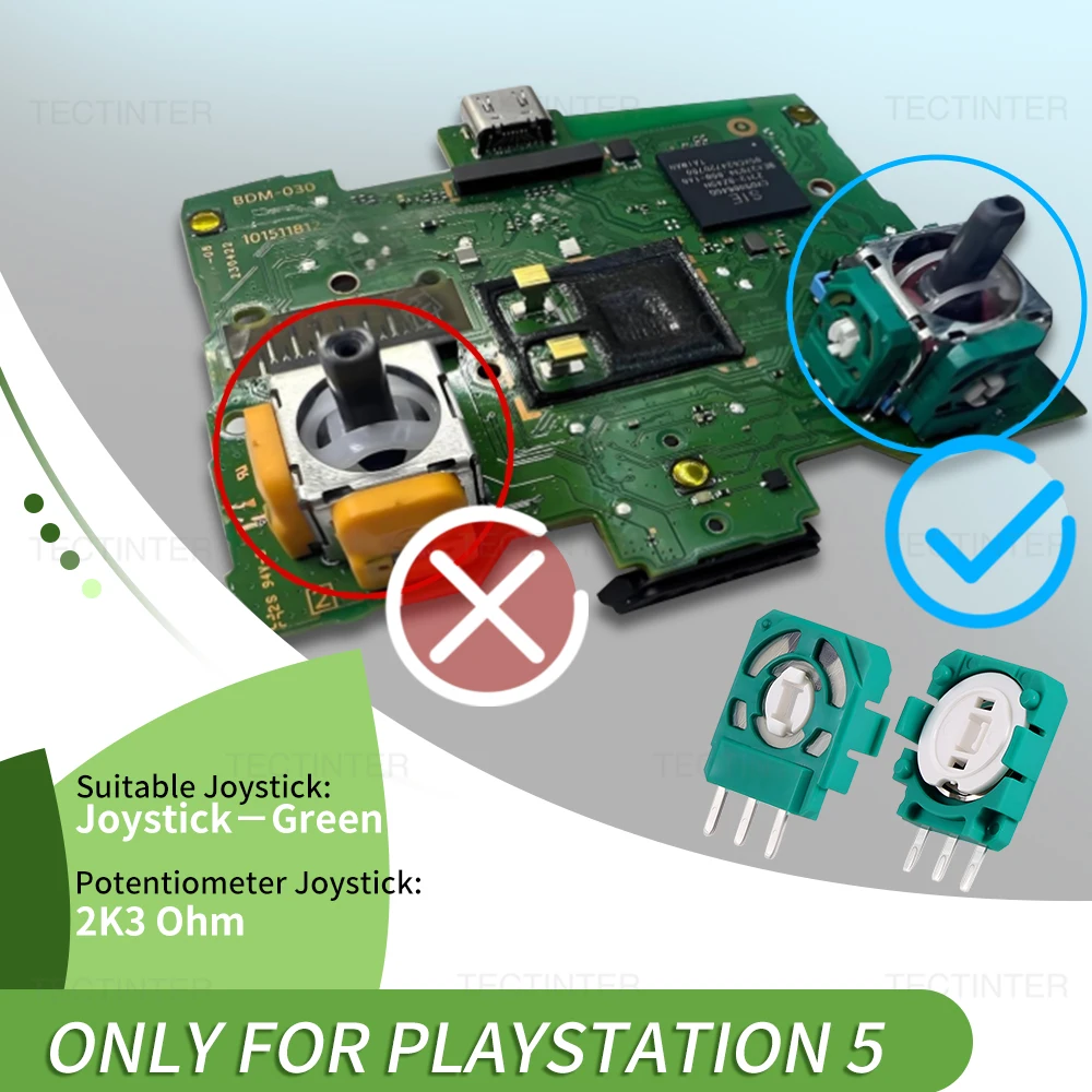 Para controlador Dualsense PS5, potenciómetro de Joystick analógico 2K3 para PS5, módulo de palanca de mando, Sensor, piezas de reparación, accesorios - imagen 2
