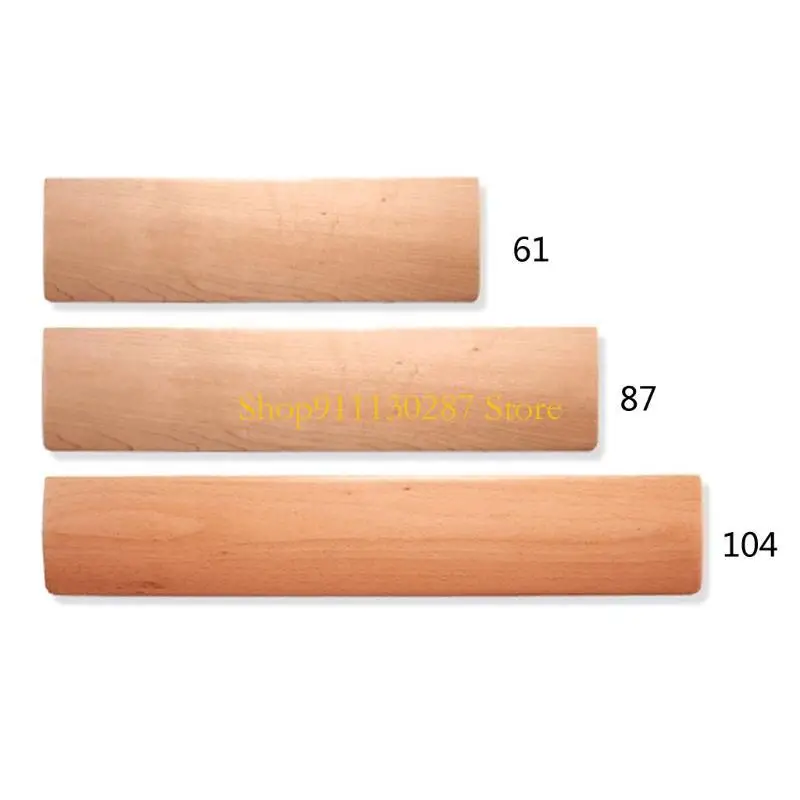 J1HC Comunicación muñeca muñeca del teclado madera haya, alivio del dolor para escritura ergonómica - imagen 2