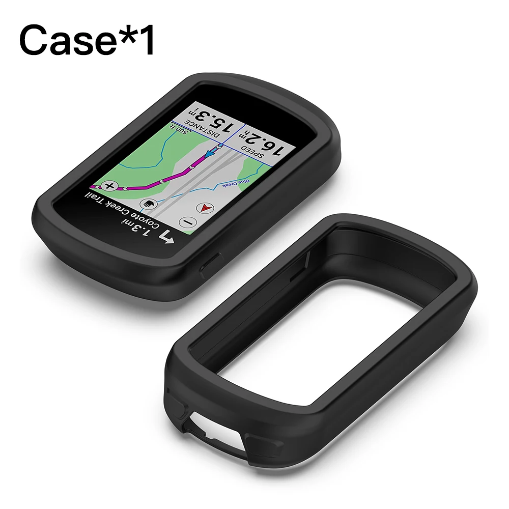 Vidrio + funda para Garmin Edge Explore 2, Protector de pantalla de vidrio templado y cubierta protectora de silicona suave, accesorios Explore2 - imagen 2