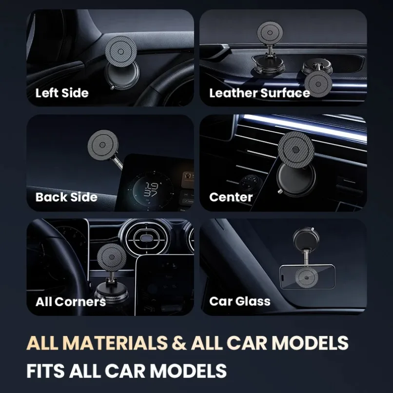 Soporte magnético para teléfono con succión al vacío para aromaterapia de coche, soporte para teléfono móvil Magsafe iPhone 17 16 15 Pro Max 14 13 12 - imagen 5