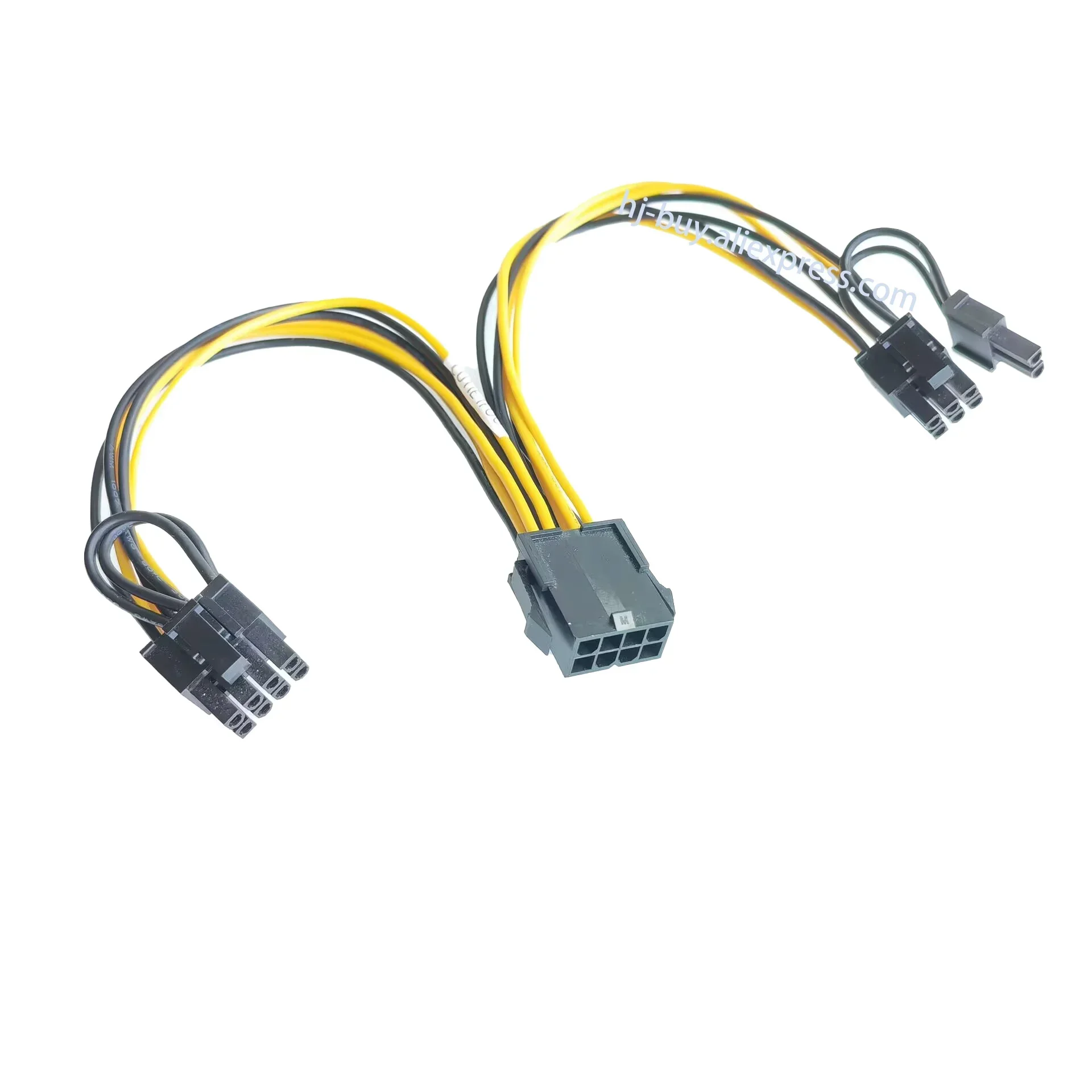 Placa base de ordenador CPU de 8 pines hembra a GPU, tarjeta gráfica Dual PCI-E PCI Express 8p ( 6 + 2 pines), 18awg macho de Cable de alimentación, 20cm