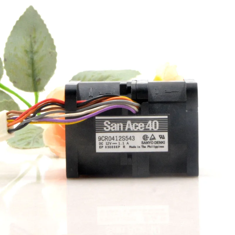 SanAce40-ventilador potente de alta velocidad, motor dual de 4cm, 4056, 12V, 1.1A, 40x56MM, Original, 9CR0412S543 - imagen 4