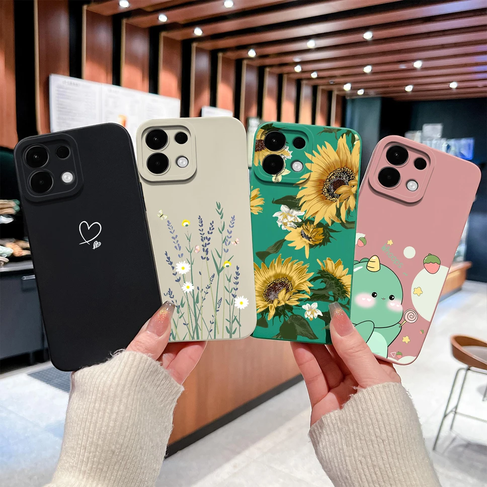 Para Oppo K13 K13X K12S K12X Funda de teléfono encantador dinosaurio dibujos animados suave silicona a prueba de golpes parachoques para Oppo K 13 Funda ligera - imagen 3