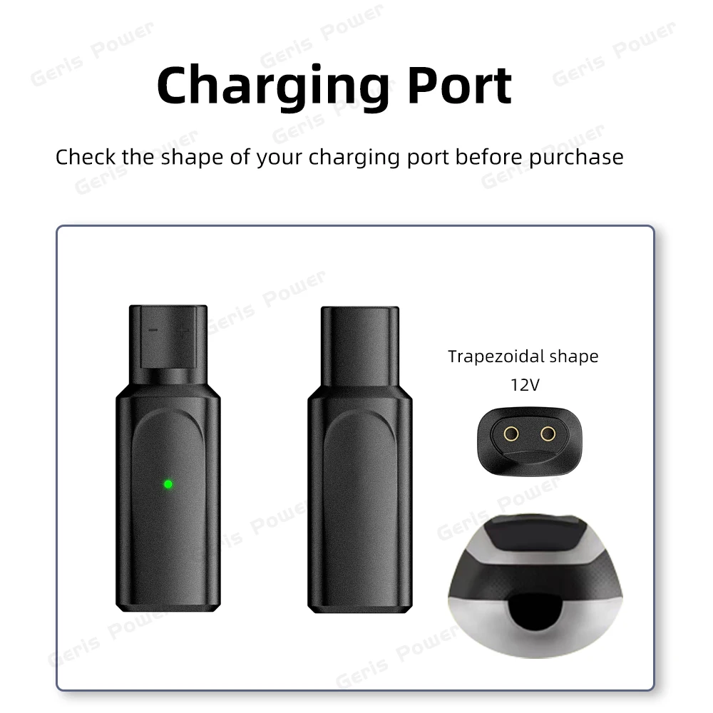 Adaptador de cargador de afeitadora USB C de 12V, convertidor de carga para Braun Series 3 5 7 9 6 1 XT5, conector de alimentación de CC tipo C a CC - imagen 2