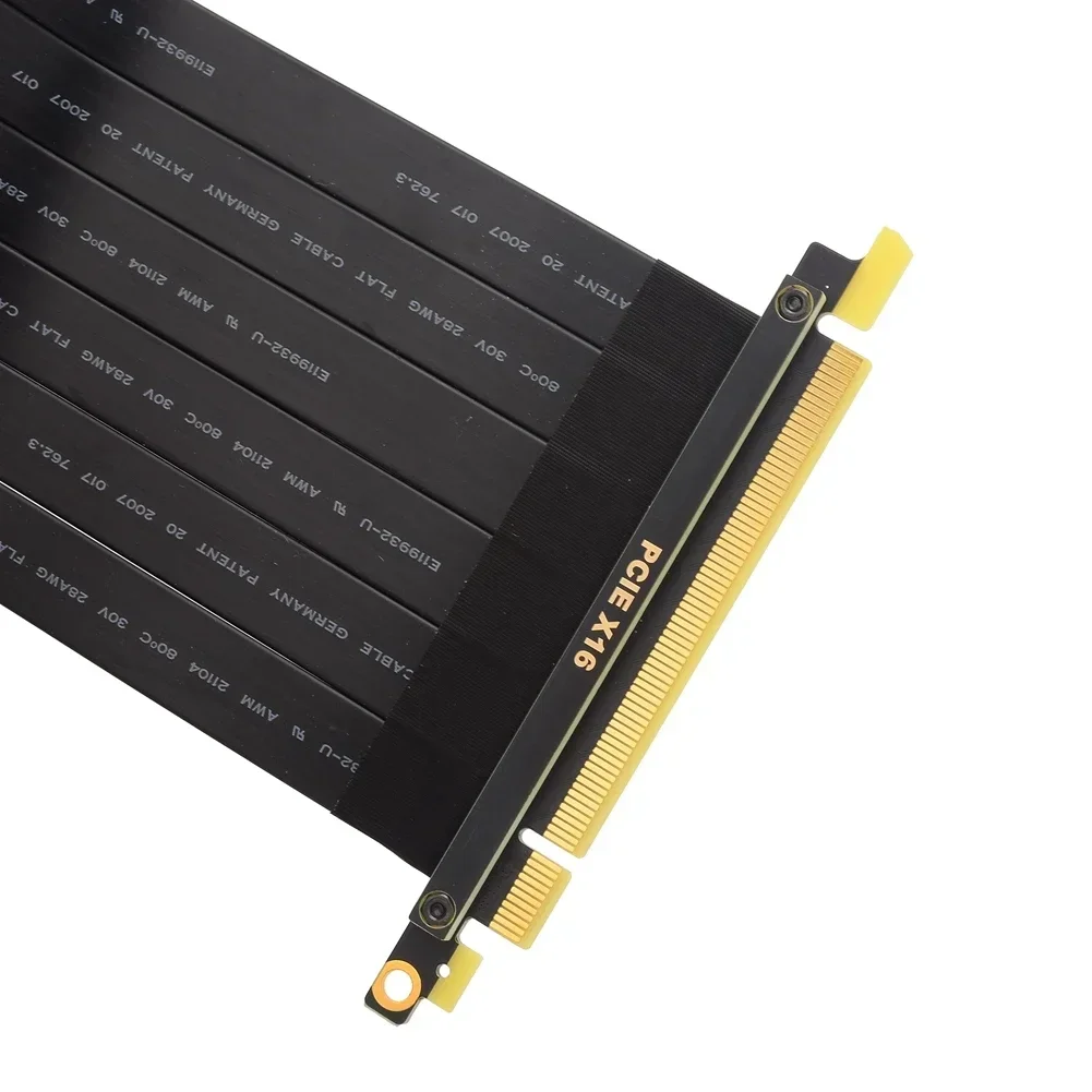 Cable elevador PCIE 3,0 X16, Cable de extensión de ángulo recto de 270 grados, adaptador blindado elevador de tarjeta de expansión GPU PCI Express 16x a 16x - imagen 5