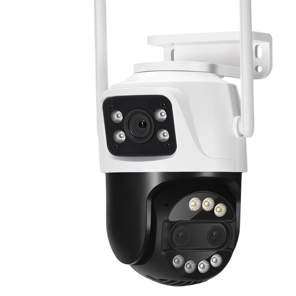 Cámara PTZ con WiFi de 3MP para exteriores, H.265 AI, detección humana, seguimiento automático, domo de velocidad inalámbrico, seguridad del hogar, vídeo CCTV, tarjeta cd