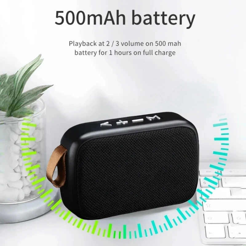 Barra de sonido inalámbrica portátil, batería de 500mAh, Bluetooth 5,0, deporte interior y exterior, alta fidelidad, altavoces personalizados de alta calidad - imagen 3