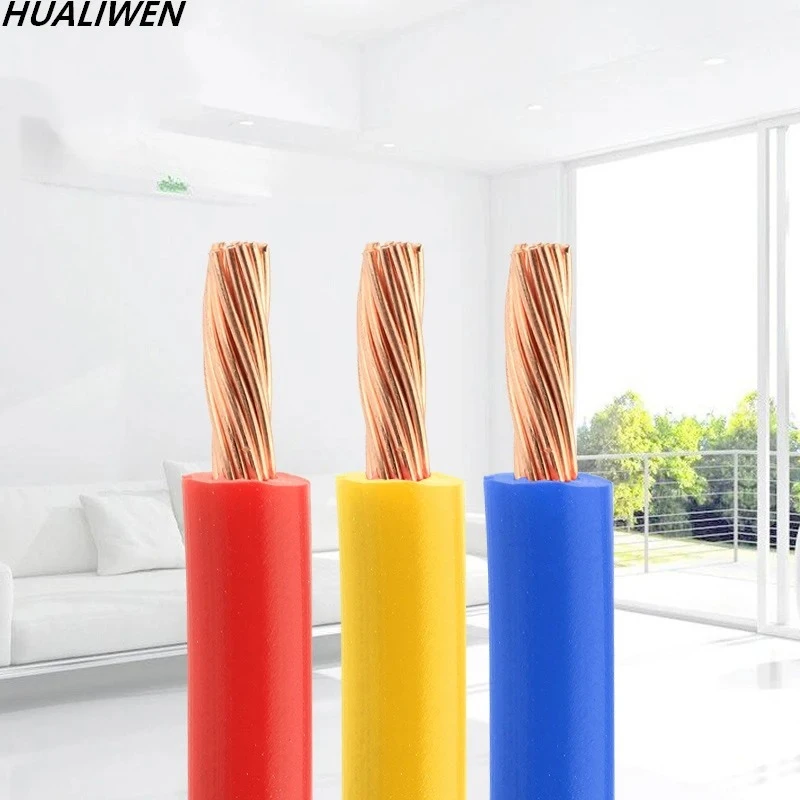 Cables digitales BVR 10 Cable cuadrado para mejoras en el hogar Cable flexible multihebra de un solo núcleo