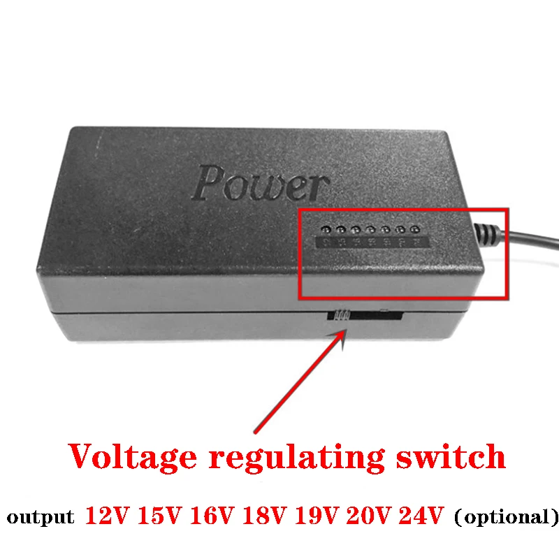 34Pcs Universal Power Adapter 96W 12V To 24V Adjustable Portable Charger Notebook Adjustable Power Supply Adapter Universal - imagen 5