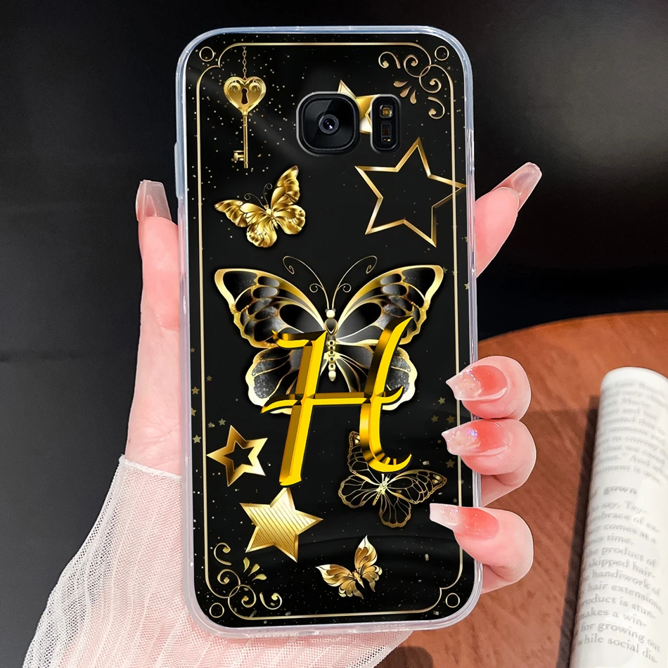 Para Samsung Galaxy S7 S6 Edge funda fantástica letra de nombre funda transparente de silicona suave a prueba de golpes para Galaxy S 7 S6Edge + carcasa de teléfono - imagen 5