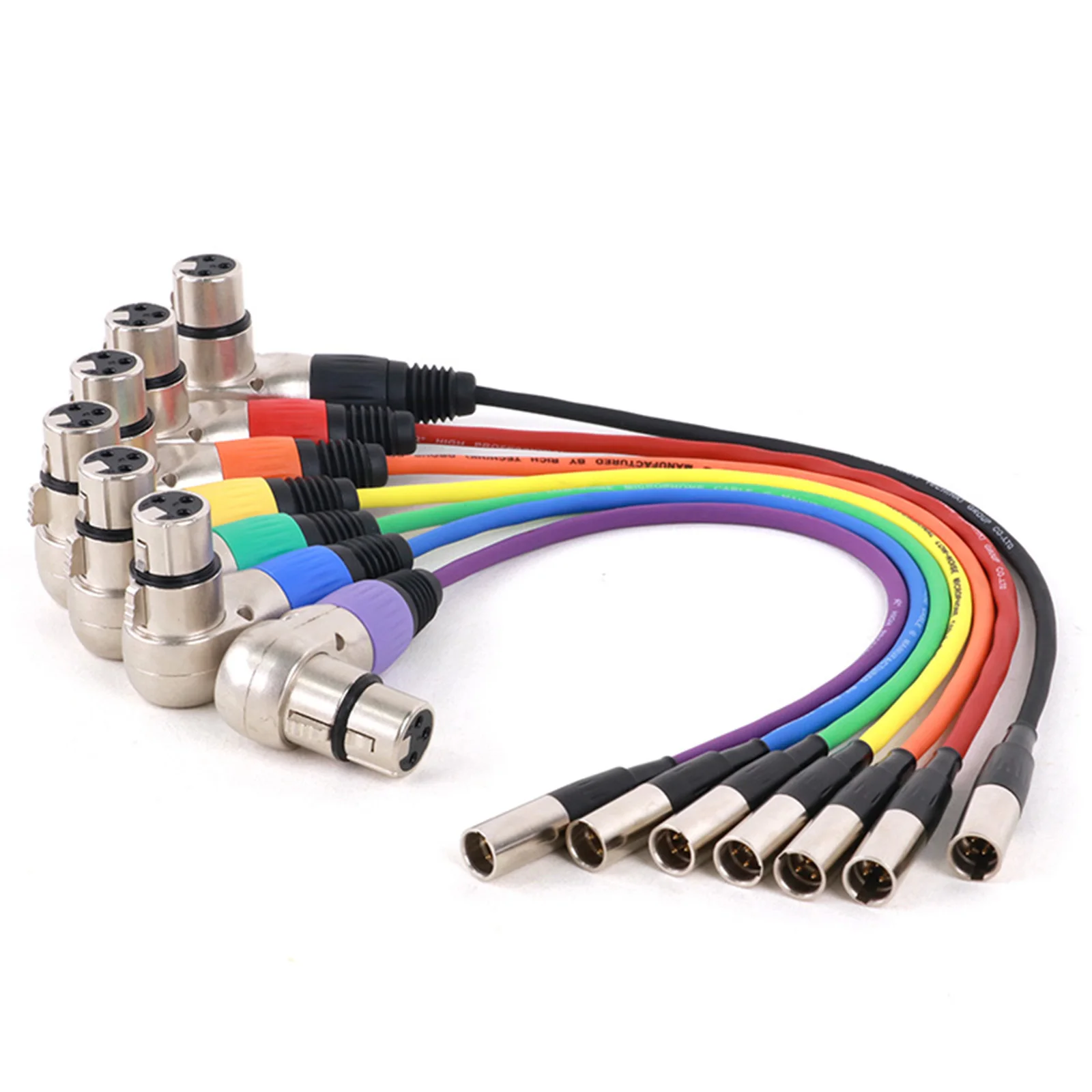 Guguo-conector hembra/macho de 3 pines para cine de bolsillo, conector XLR de ángulo recto a Mini XLR, Cable macho/hembra para Blackmagic, 4k, 0,3 M-15M - imagen 5