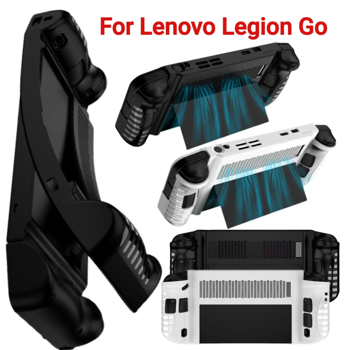 Funda blanda ultrafina de TPU para Lenovo Legion Go, funda protectora con mango para consola de juegos con soporte para accesorios Legion Go