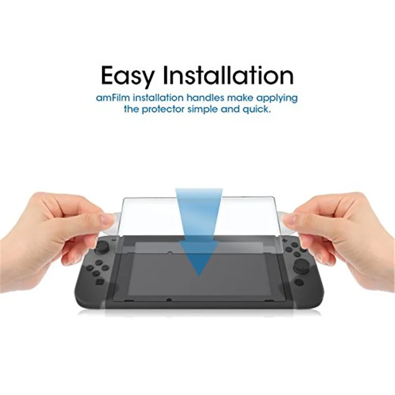 Protector de pantalla de vidrio templado Compatible con Nintendo Switch 9H HD película de vidrio transparente para Nintendo Switch - imagen 4