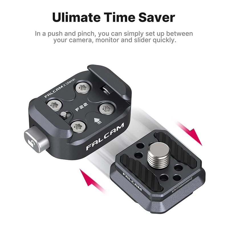 Ulanzi FALCAM F22 sistema de liberación rápida Arca Swiss abrazadera de placa de liberación rápida para Nikon Canon Sony DSLR cámara trípode jaula - imagen 3