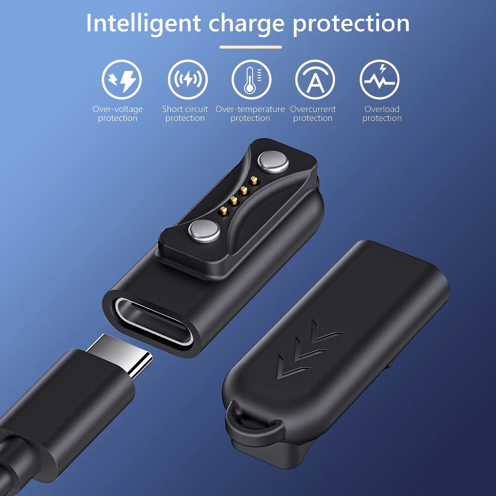 Adaptador de cargador tipo C para reloj Polar Pacer, Cable de carga magnético de 90 grados, Pacer Pro, Ignite 3, Vantage V3 - imagen 3