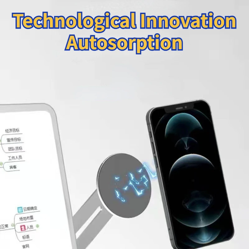 Soporte magnético para teléfono móvil Magsafe, soporte de expansión de aluminio para ordenador, pliegues y inversores, accesorios magnéticos fuertes para teléfono, 1 ud. - imagen 5