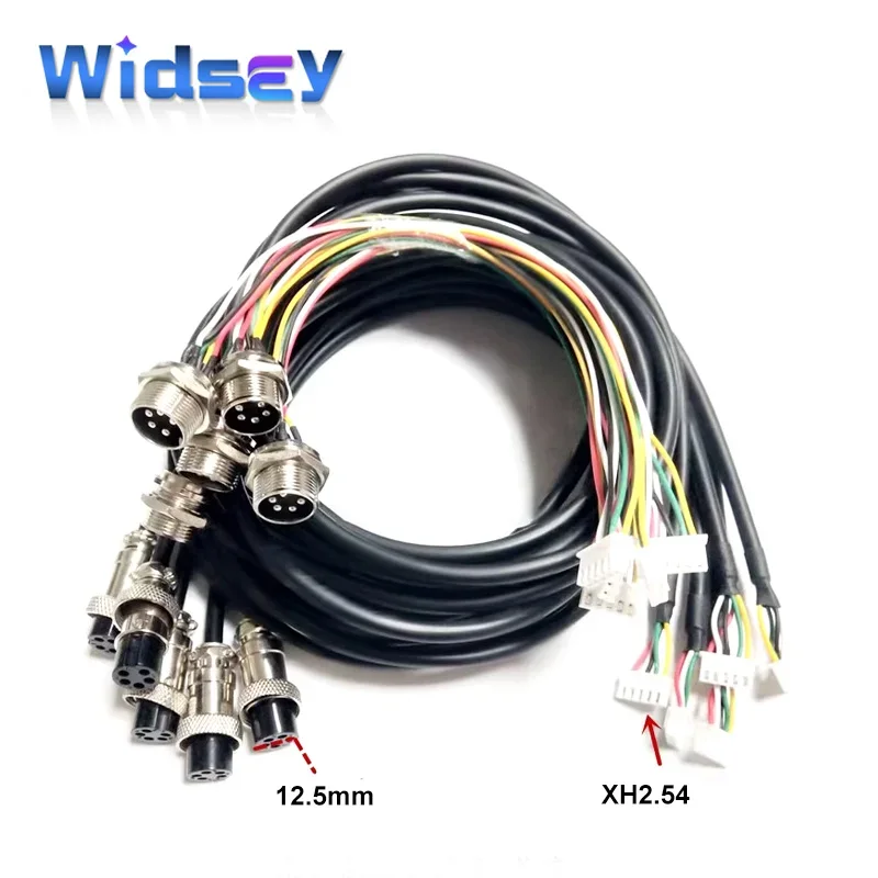GX16 a XH2.54 enchufe de aviación 2 pines 3 pines 4/5/6/7/8/9/10 pines cable de alimentación de cobre puro macho hembra m16 a través del cable de Terminal de pared