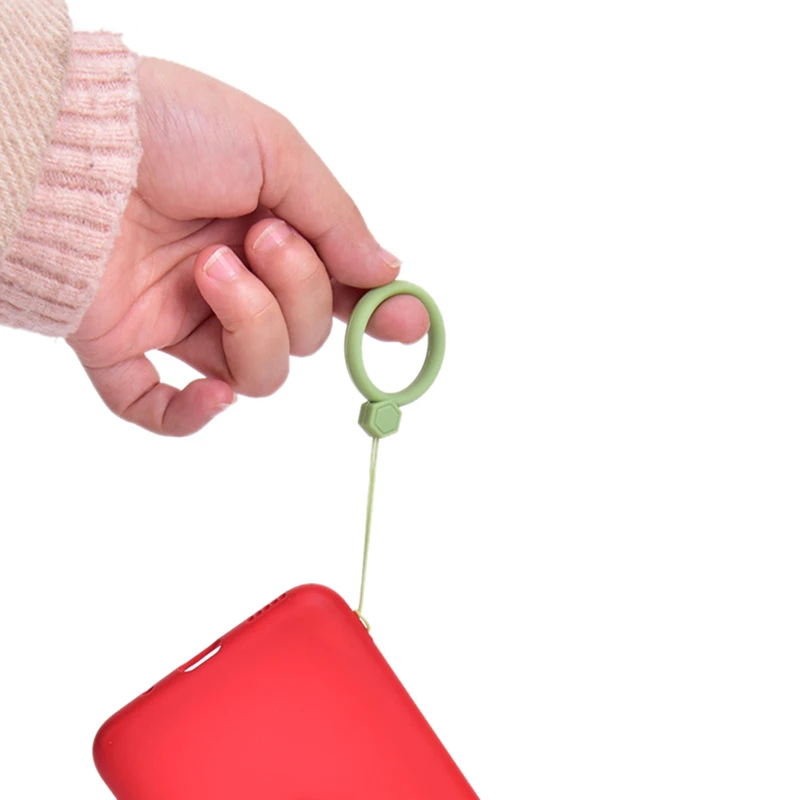 Correa de silicona para la muñeca, cordón para llaves, teléfonos, anillos para IPhone, accesorios para teléfonos móviles - imagen 5
