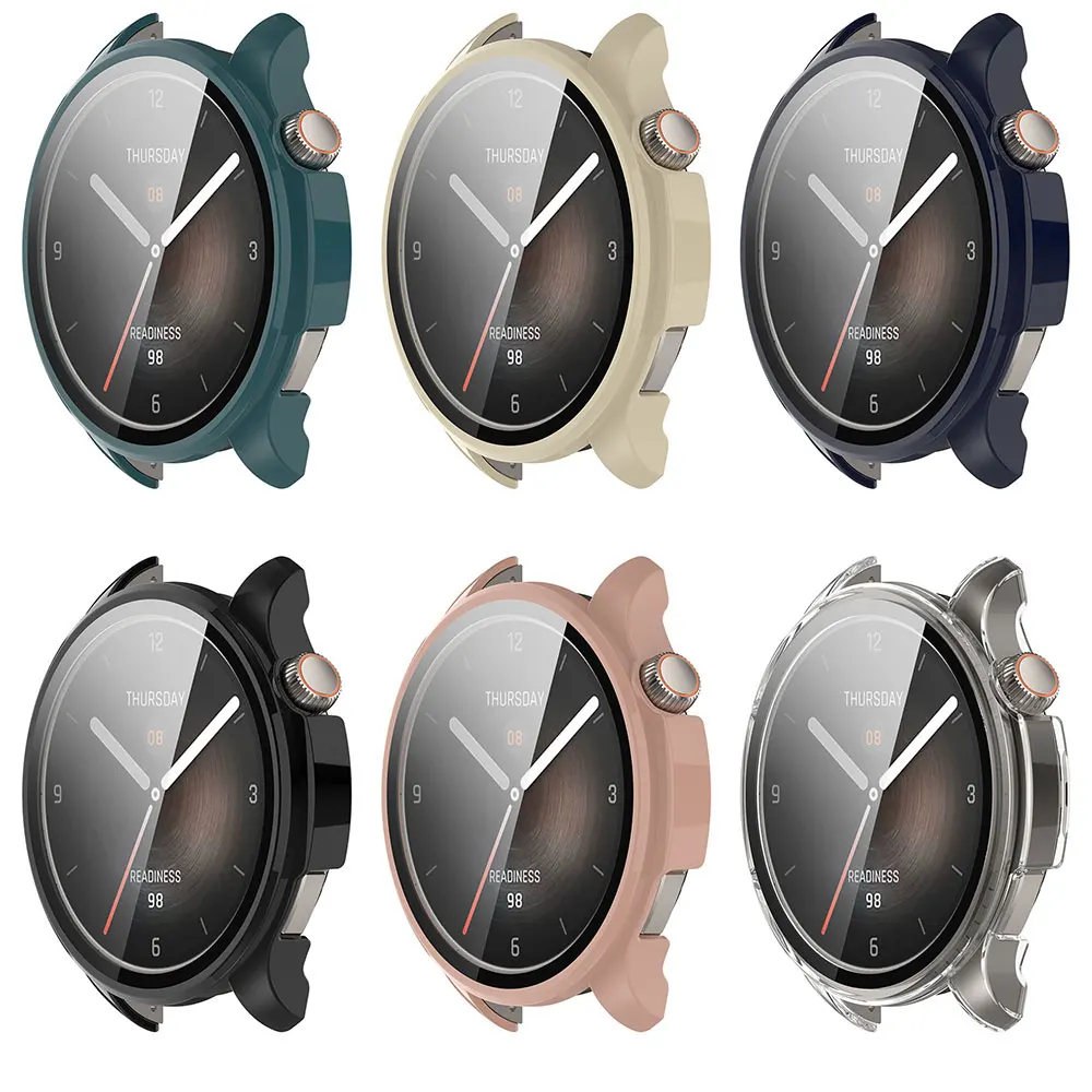 Película de vidrio + funda para Amazfit Balance PC, funda protectora de parachoques integral + Protector de pantalla para Amazfit Balance A2286 - imagen 2