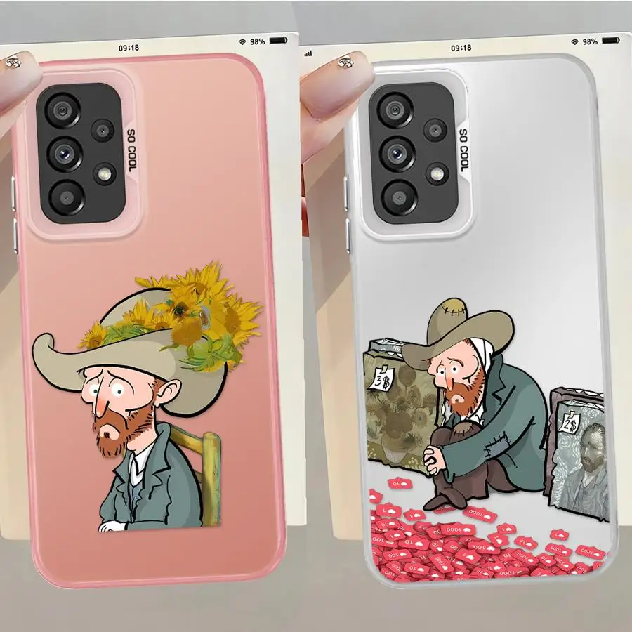 Van Gogh Creativity Flower Case for Samsung Galaxy A13 A20s A04e A03 A16 A02 A15 A06 A50 A11 A12 A14 Back Phone Cover - imagen 4