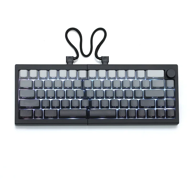 Teclado dividido ST68, Teclado mecánico inalámbrico Bluetooth de 3 modos de intercambio en caliente QMK/VIA, Teclado mecánico para juegos RGB personalizado - imagen 4