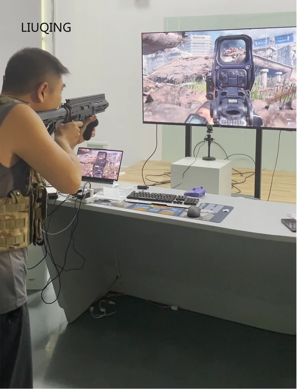 Controlador de juegos XGUN, controlador de juegos de puntería precisa, carcasa de controlador de piel de pistola externa para Switch/pc/ps4 Bluetooth - imagen 3