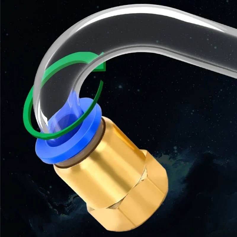 10 Uds. Conector de tubo de aire PCF 4 6 8 10 12mm tubo de manguera 1/8 "3/8" 1/2 "BSP 1/4 "conector neumático de latón de hilo femenino junta rápida - imagen 5