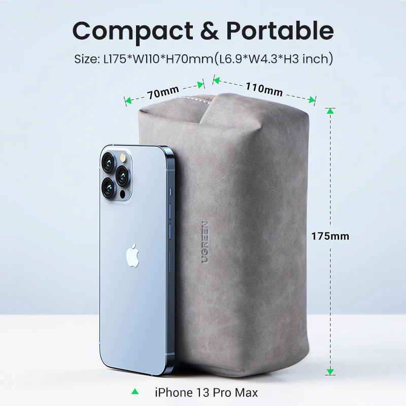 Estuche Cuero UGREEN para Auriculares con Cable USB - imagen 5
