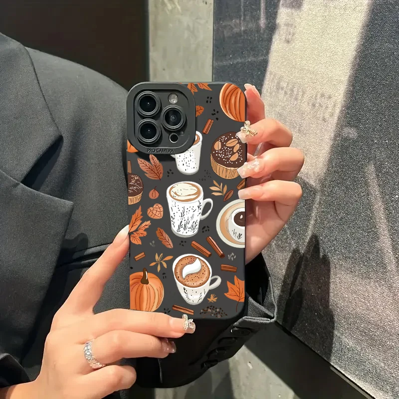 Funda de teléfono Vintage con diseño de hoja de arce y calabaza para Xiaomi Redmi Note 14, 13, 12, 11 Pro Plus, 5G, 12S, 11S, Redmi 13C, 14C, funda de silicona - imagen 3