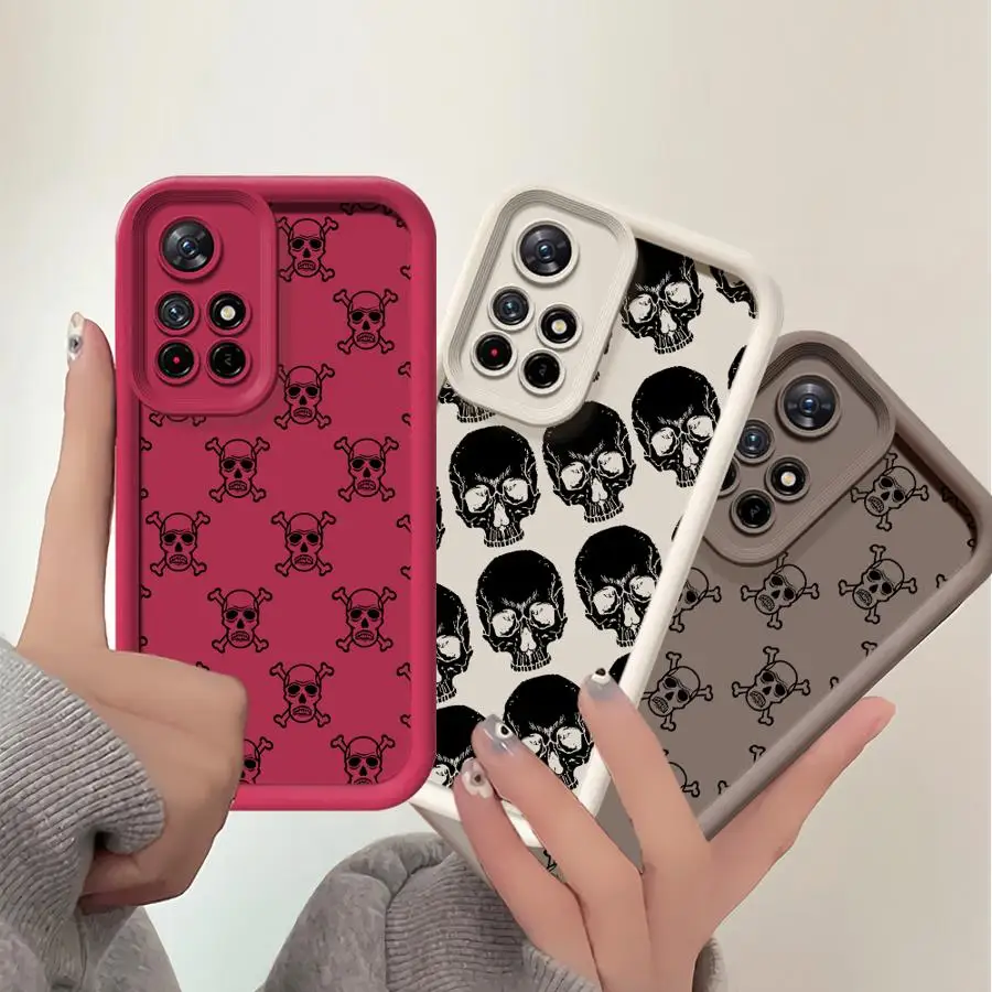 Funda blanda para Xiaomi Redmi Note 10S 9 9s 12S 10 11 12 13 14 Pro Plus 14 13 11S Skull Cool - imagen 4