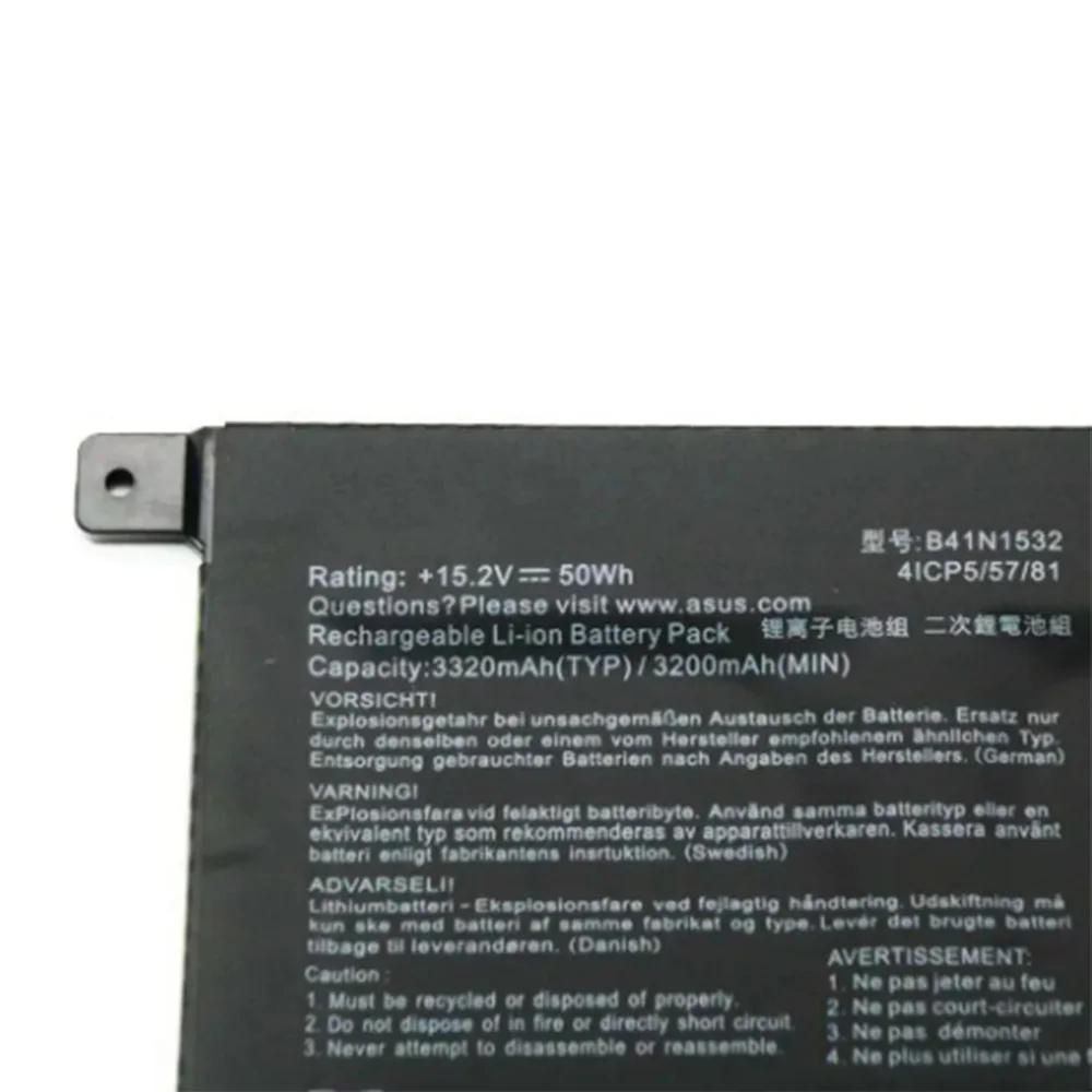 B41N1532 15,2 V 50Wh 3320mAh batería Original del ordenador portátil para ASUS Zenbook Flip Q504U Q504UA Q504UAK UX560UA 0B200- 0201010 - imagen 4