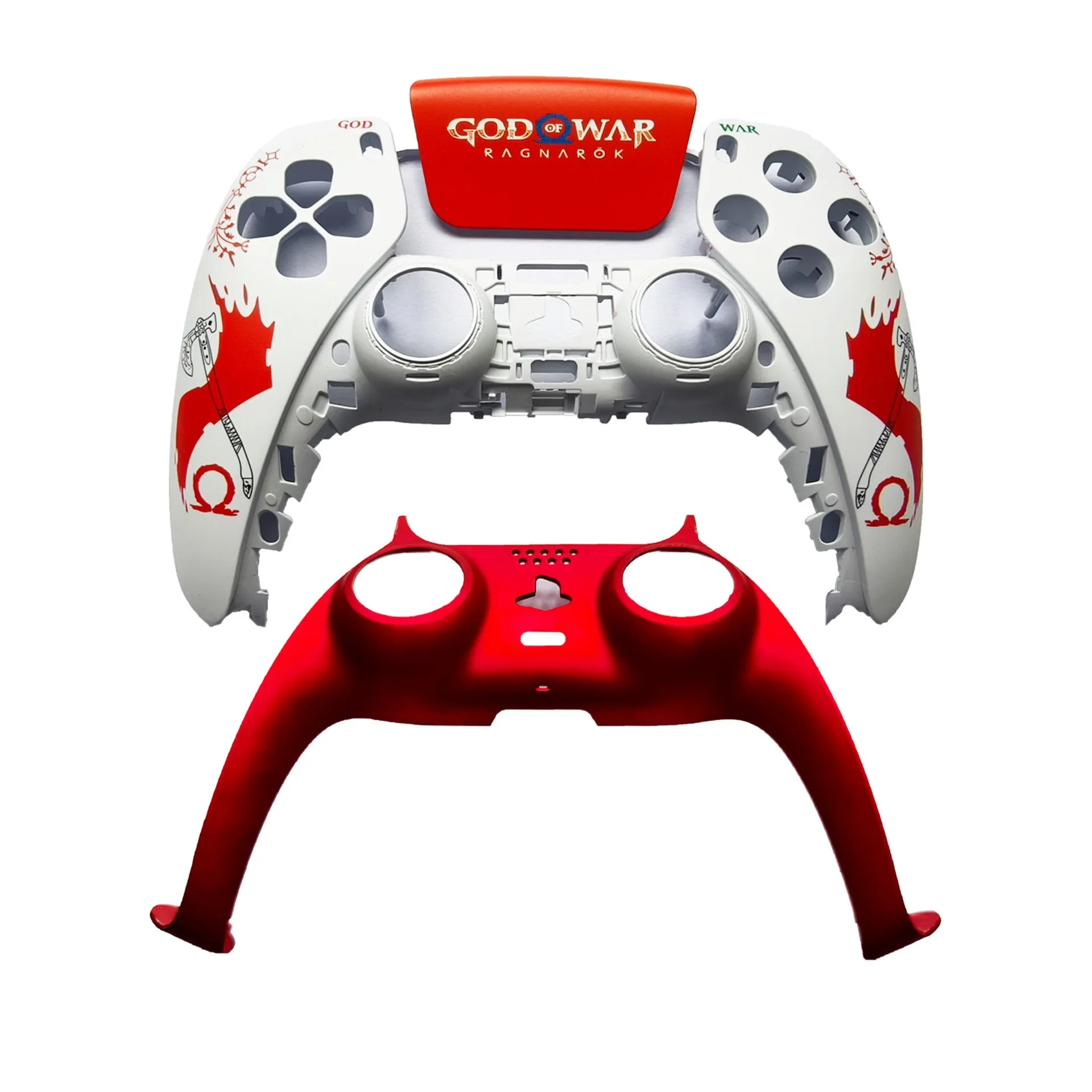 God of War limitado para controlador PS5, carcasa para panel táctil, cubierta de mando, placas delanteras y traseras de repuesto, funda con mango para BDM010-050 - imagen 4