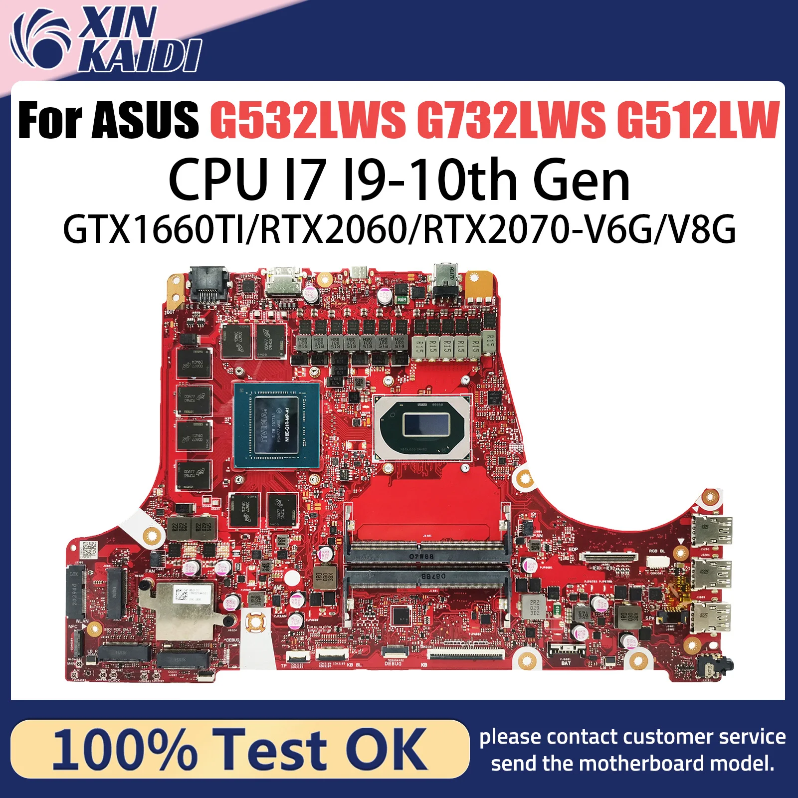 Para ASUS ROG Strix Scar 17 G732L SCAR G732 G732LWS G732LXS G732LWR G732LWV G732LWSR G731LWS G733LWS G732LWG G732LXS placa base