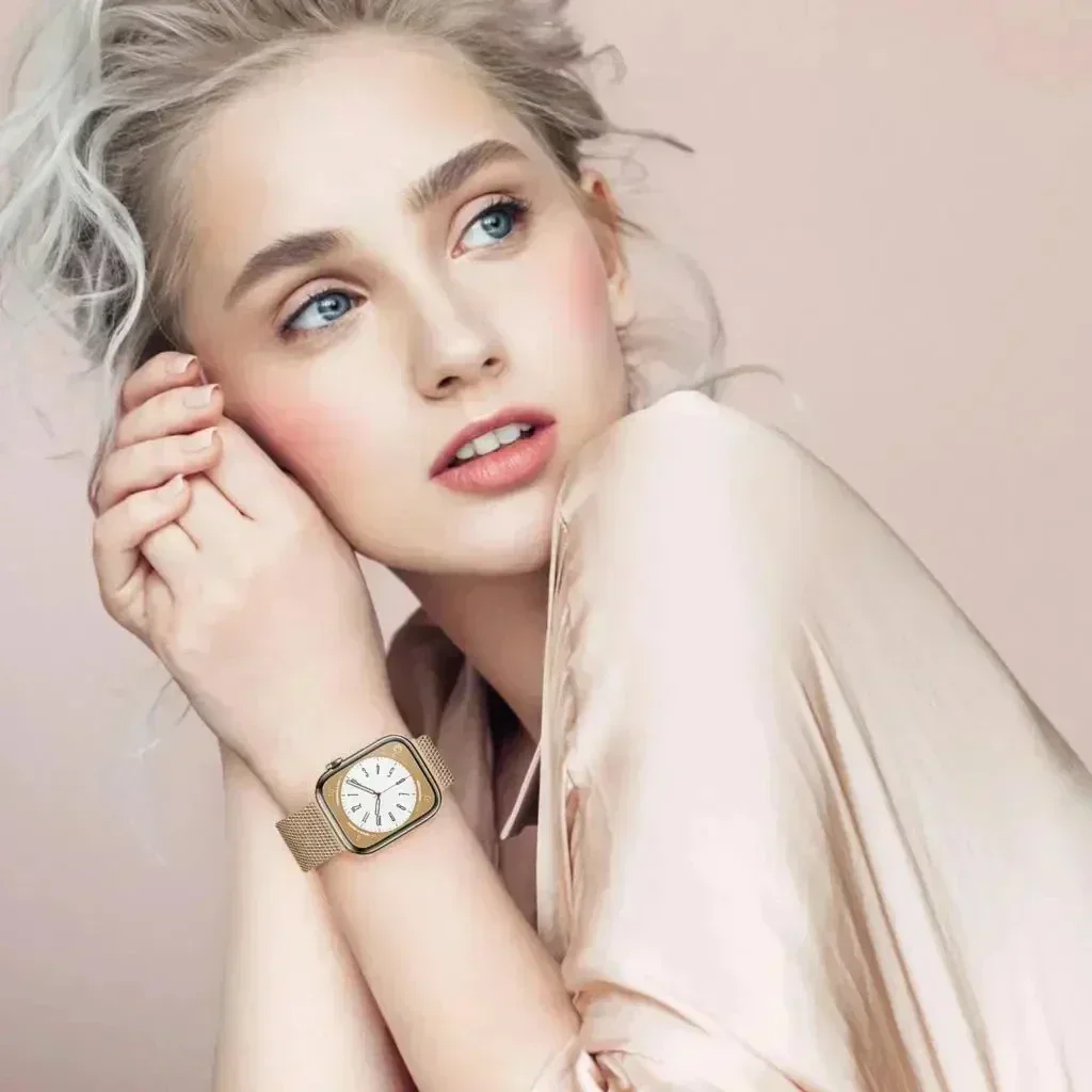 Caja de reloj + correa para apple watch ultra 2, banda de 49mm, 44mm, 45mm, 40mm, 41mm, pulsera Milanese Loop, correas iwatch series 9 8 7 6 SE 5 - imagen 5