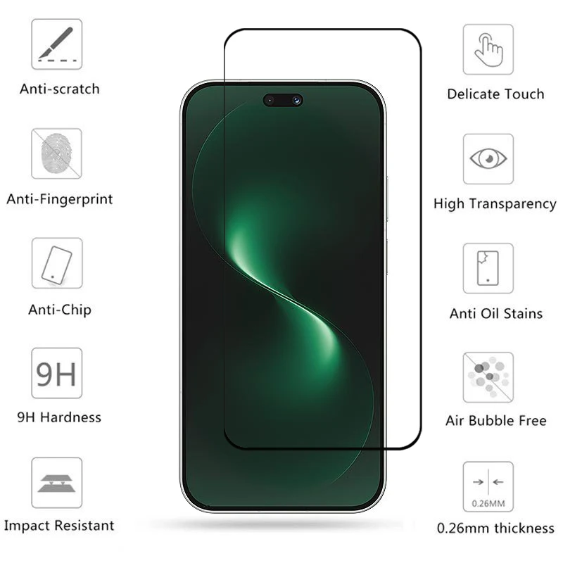 Cubierta completa de vidrio para Huawei Nova 15 Pro, vidrio templado Nova 15 Pro, Protector de pantalla HD, película protectora para lente de teléfono Nova 15 Pro - imagen 2