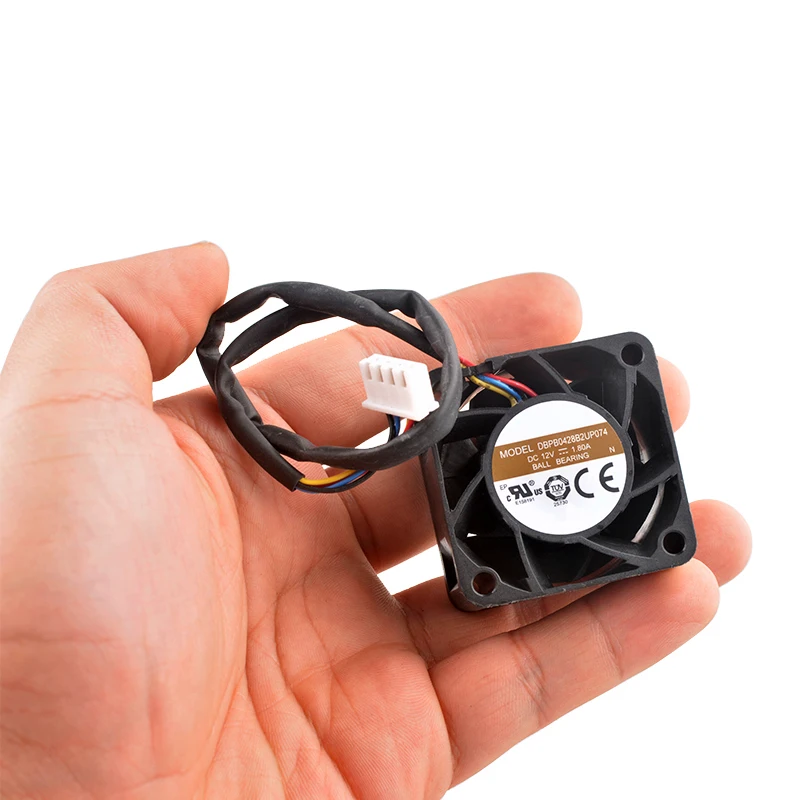 (2 uds) ventilador de refrigeración de doble bola de alta velocidad 4cm 40mm 40x40x28mm DC12V 1.80A 4 pines 25000rpm para fuente de alimentación 1U 2U-DBPB0428B2UP074 - imagen 3