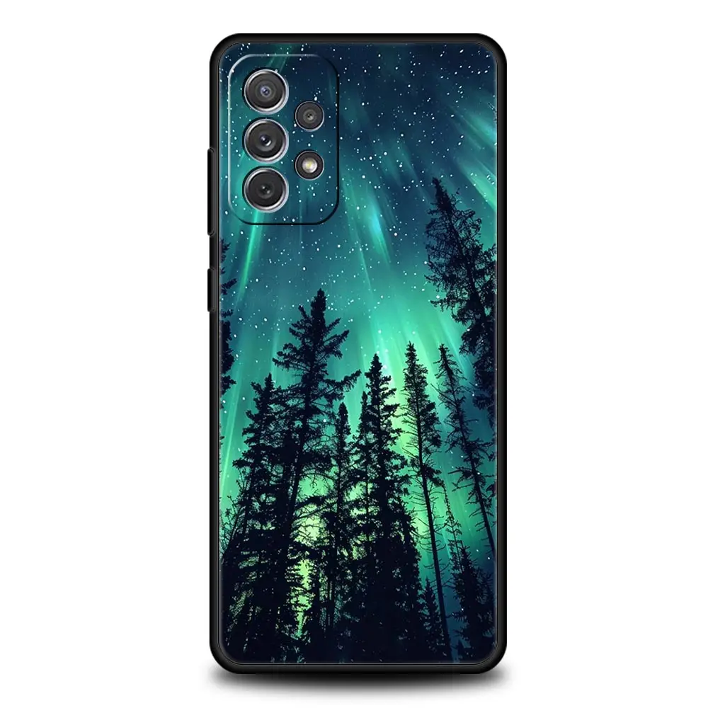 Hermosa funda de luces del norte para Samsung A51, A71, A21S, A12, A11, A15, A25, A31, A41, A52, A32, A23, A33, A53, A73, A03S, A05S, A13, 5G - imagen 5