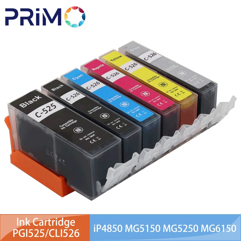 PGI-525 CLI-526 PGI525 CLI526 Cartucho de tinta para Canon Pixma IP4850 IP4950 IX6550 MG5150 MG5250 MG5350 MG6150 MG6250 MG8150