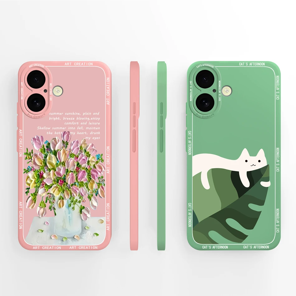 Bonita Funda de Panda para iPhone 16 /16Plus/16Pro/16promax, carcasa trasera de silicona líquida, protección completa - imagen 5