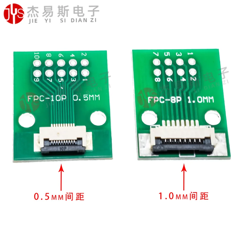 Placa adaptadora FPC/FFC 0,5/1,0 MM a 2,54 MM conector soldado 4P/5/6/8/10/12/14/16/18/20/22/24/26/30/40/45/50/60/80 pines - imagen 2