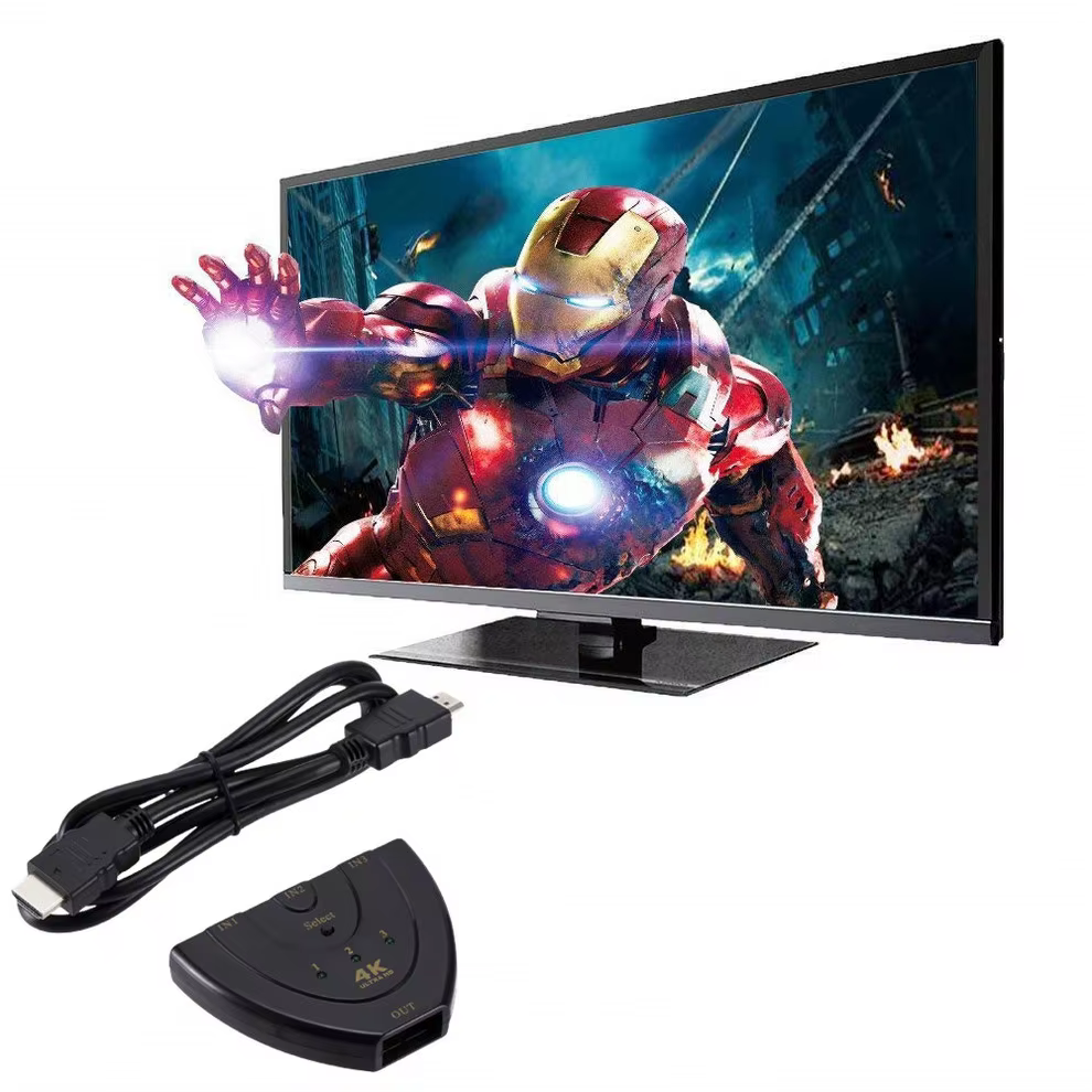LccKaa Switch HDMI Triple Puerto 4K 3D para TV y Consolas - imagen 5