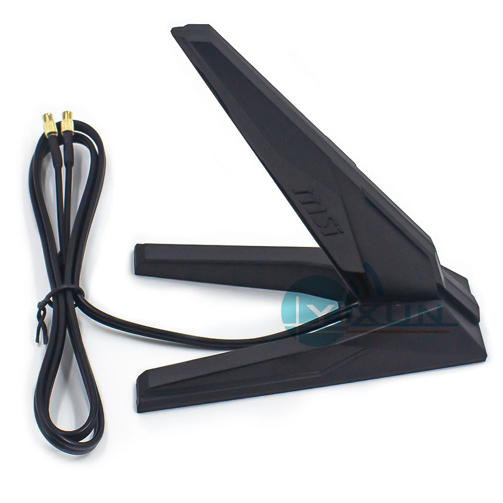 Antena Original MSI WIFI7 para MPG X870E, placa base WIFI de carbono, antena Q Bluetoot 2,4G 5G 6G, receptor de señal inalámbrico de tres bandas - imagen 2