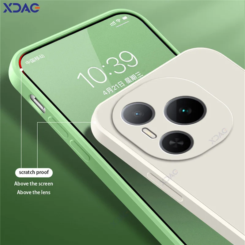 2025 fundas de teléfono cuadradas originales de silicona líquida para Honor Power HonorPower 5G 6,78 "360 suave anticaída a prueba de golpes - imagen 4