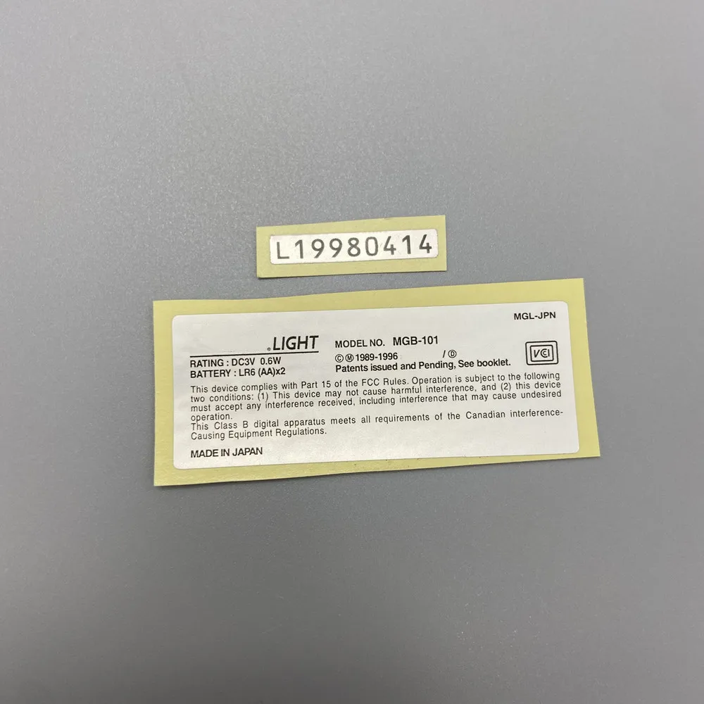Etiqueta adhesiva para gameboy light GBL